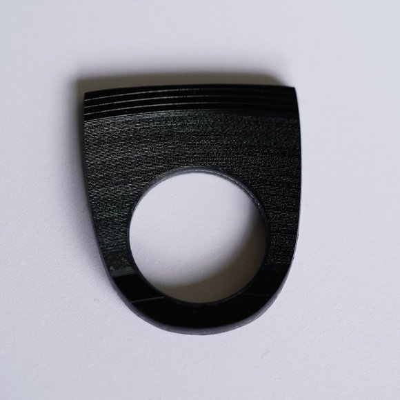 Handmade Vinyl Record Ring - Picture 2 of 2